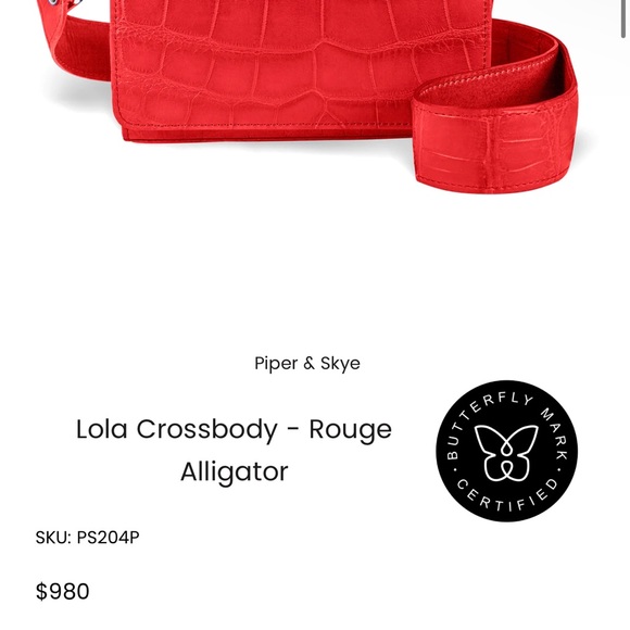 Piper and Skye red leather crossbody bag - Picture 10 of 11